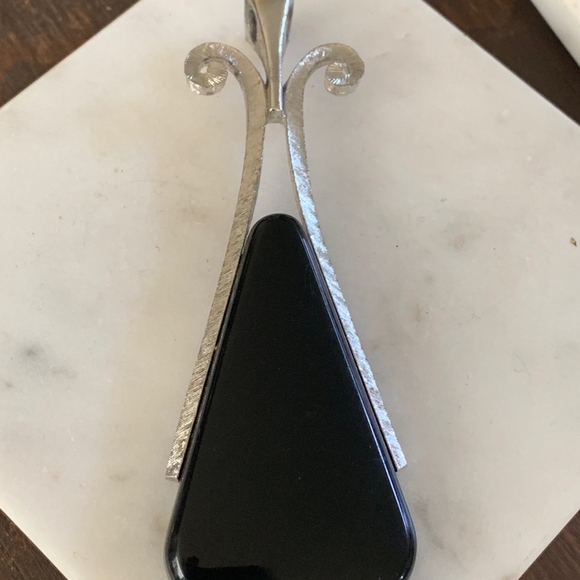 Signed Avon Lucite and Silver-tone Pendant - Picture 2 of 4